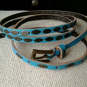 🌟SOLD Free Turquoise skinny belt